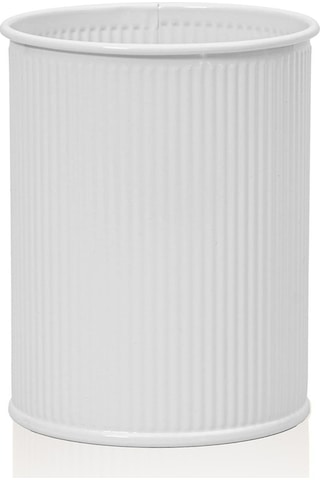 The Mia Stripe Tezgah Üstü Kaşıklık Beyaz 13x11 Cm