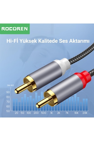 3.5mm Aux Rca Hi-fi Ses Kablosu 50 Cm Sku: Smg8690010133670