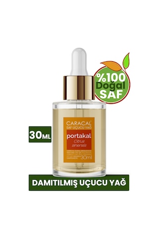 Caracal Portakal Yağı Portakal Kabuğu Yağı Portakal Uçucu Yağı %100 Saf Doğal 30 Ml