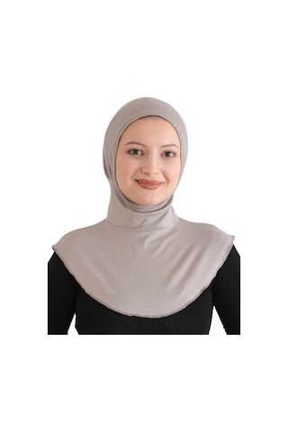 Modish Group Kadın Boyunluklu Hijab Tesettür Pratik Spor Bone - Sarı Açık Vizon