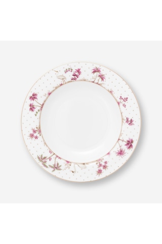 Beyaz Porselen Çukur Tabak 21,5 Cm