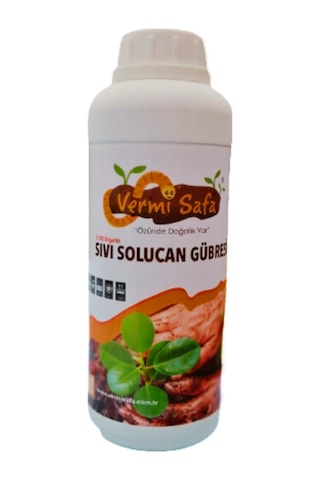 1 L %100 Organik Konsantre Vermisafa Sıvı Solucan Gübresi