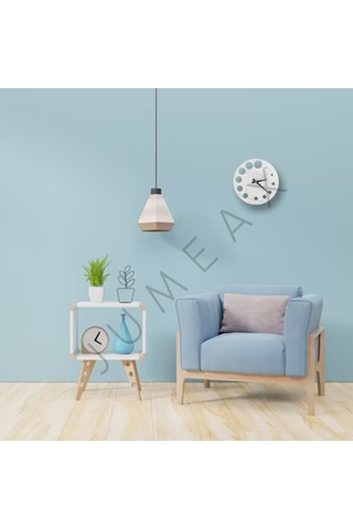 Jumeax Lancester Beyaz Mermer Duvar Saati Beyaz