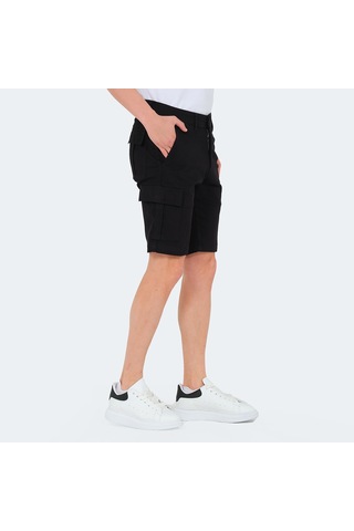 Slazenger EARNINGS Erkek Cepli Kargo Siyah Şort