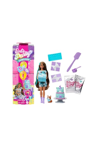Barbie Parti Paketi Bebek Ve Aksesuarlar, Minik Dostumun Doğum Günü Serisi Parti Yıldızları Seti Ve