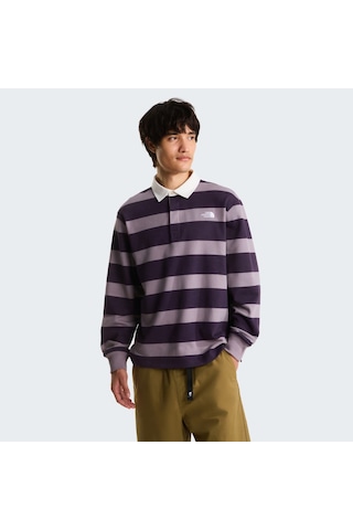 The North Face U Rugby Polo Sweatshırt Unisex Tişört Nf0a8gawjzu1 Gri
