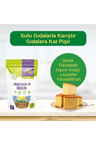 Parmor İnülin Prebiyotik Lif - Hindibağ 1 Kg Ambalaj Inulın