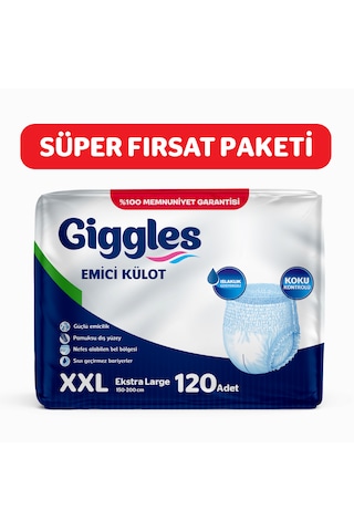 Giggles Yetişkin Emici Külot Xx Large 30'lu 4 Paket 120 Adet 2XL
