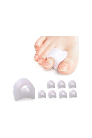 Ayak Orta Parmak Yüzük Parmak Arası Makaralı Silikon Nasır Tahriş