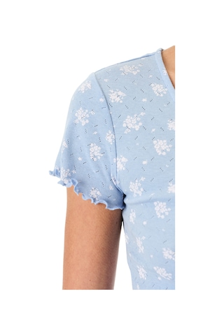 Penti Mavi Coralie Pointel Pamuklu Şortlu Pijama Takımı