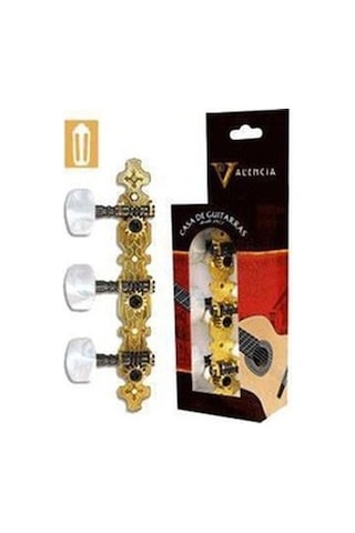 Valencia Vcmh0150Gd Klasik Gitar Kulağı 3+3 Set Gold