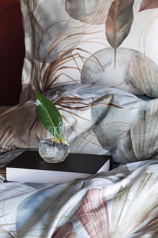 İssimo Home Ashi %60 Tencel Lyocell %40 Pamuk Dijital Saten Çift Kişilik Nevresim Takımı Çok Renkli