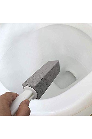 Konesam 4 Adet El Tutuculu Magma Taşı Temizlik Seti - Isıya Dayanıklı, Pp Kollü, 5.3x1.6x1.6 Cm Boyutlu Gri