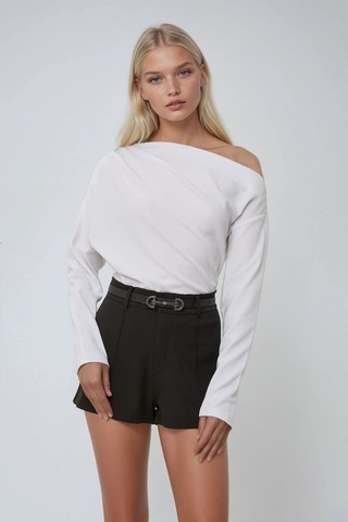 Hiccup Regular Fit Mini Şort Siyah