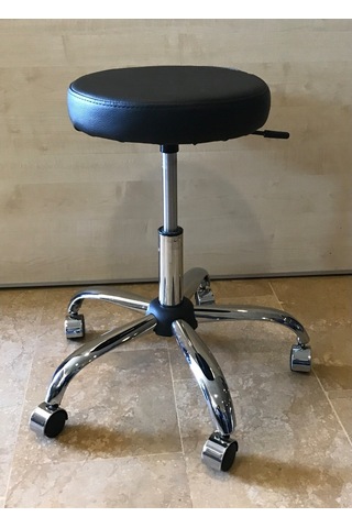 Dekofis Krom Metal Ayaklı Tabure