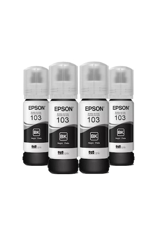 Epson 103 EcoTank L3266 Dörtlü Siyah Mürekkep Kartuş Seti