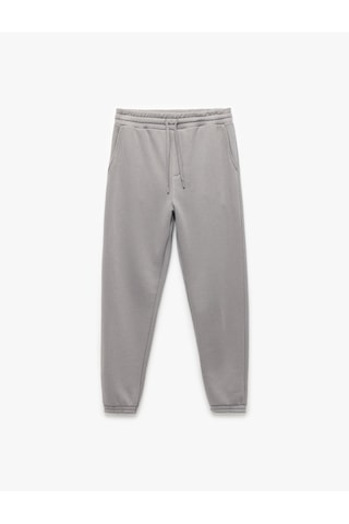 Koton Beli Bağcıklı Şardonlu Cep Detaylı Jogger Eşofman Altı Gri 6wam40013mk Gri