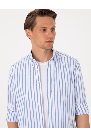 Pierre Cardin Erkek Lacivert Gömlek Desenli 50307093-vr033 Lacivert