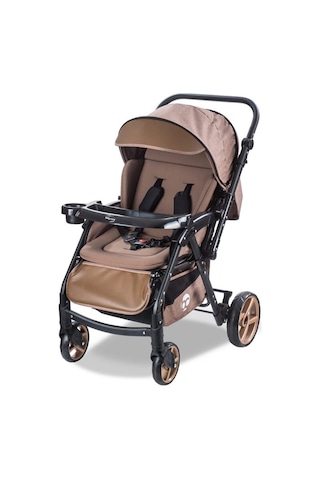 Baby Care Bebek Arabası - Bc-500 Combo Maxi Pro - Çift Yönlü Katlanır Bebek Arabası Kahve