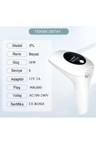 Ipl Lazer Epilasyon Cihazı Quartz Ampüllü