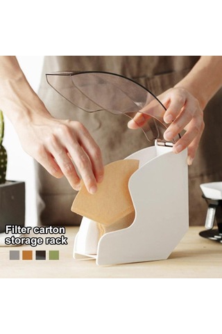 Dinosaurs Store Büyük Kahve Filtresi İçin Akrilik Kağıt Tutucu - Beyaz 1 Adet