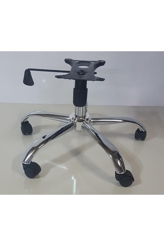 Kamusalmarket Krom Yıldız Ayak+Teker+Krom Piston 80 Lik+Tek Kollu Mekanizma