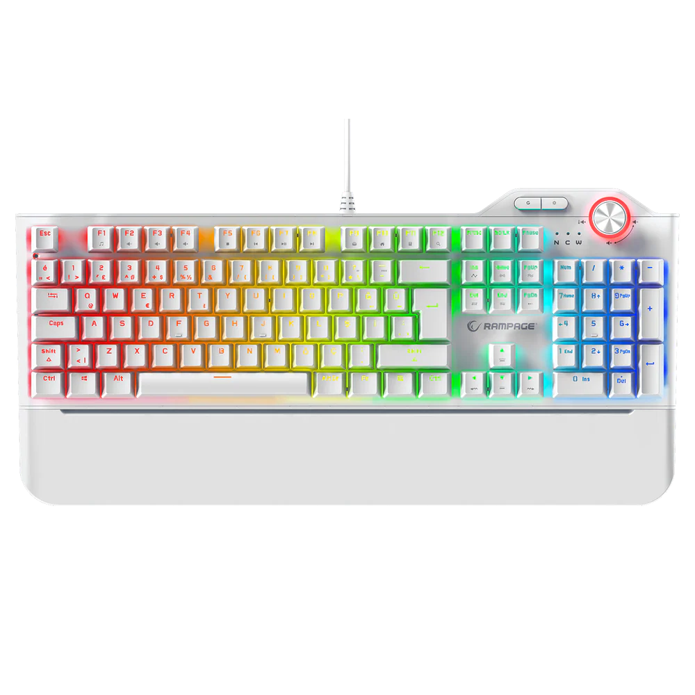 Rampage Hydra R6 Full Color Rgb Led Red Switch Multimedya Mekanik Q Klavye
