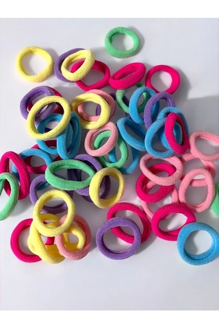 Sunduchok Home Saç Lastiği 100 Adet Çocuklar İçin 349595936 Pembe