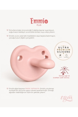 Tgm Baby Ultra Premium Silikon Kalpli Emzik Plus Açık Pembe