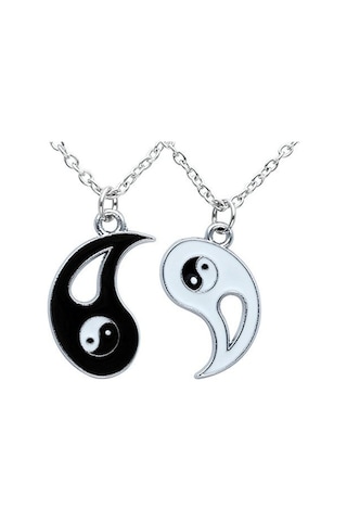 Jwl Ying Yang Kolye Sevgiliye ... Gri