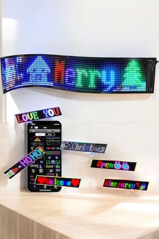 Led Matrix Panel Dijital Ekran Kumandalı Pixsel Görünümlü Çok Renkli