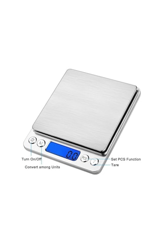 1-2000 Yüksek Hassasiyet 3000g/0,1g Led Ekran, 5 Birim Dönüştürme Ve Otomatik Kapanma Özellikli Gıda Kuyumcu Tera Diğer