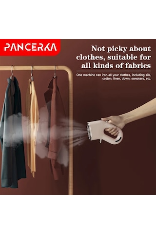 Honeybeeshop Pembe Pancerka 1 Adet El Tipi Giysi Buharı Kırışıklık Giderici 3 Dakikada Etkili Ev Ve Seyahat İçin Taşınabilir Eu Fiş