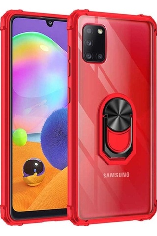 Galaxy Uyumlu A31 Kılıf Zore Mola Kapak Kırmızı