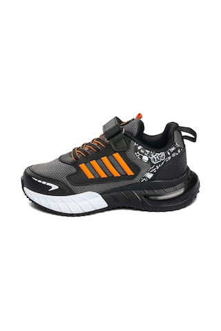 Tuğba Ortopedi 748 Çocuk Rahat Sneaker Siyah/oranj