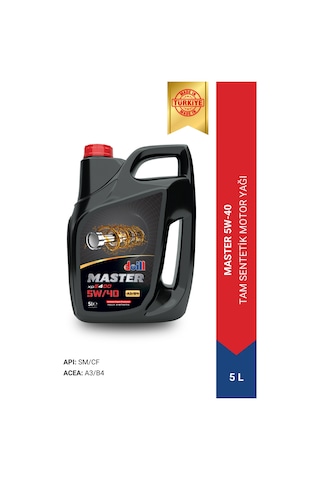 Doill Master 5W-40 Apı Sm/cf Acea A3/b4 5 LTam Sentetik Motor Yağı