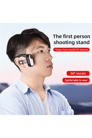 Fortunelane Insta360 Go3 Uyumlu Manyetik Baş Montaj Aparatı - Hafif Cam Malzeme