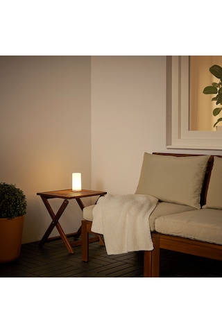 Ikea Solvinden Serisi, Led'li Masa Lambası, 15 Cm, Beyaz