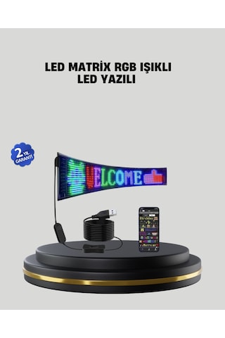 Rgb Led Panel Renkli Işık Efektli Dekoratif Aydınlatma Çok Renkli