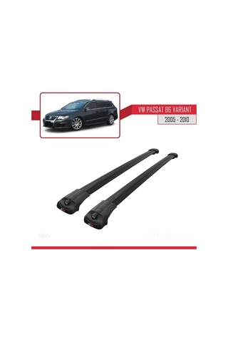 Volkswagen Passat B6 Sw 2005-2010 Arası İle Uyumlu Ace-1 Ara Atkı Tavan Barı Siyah