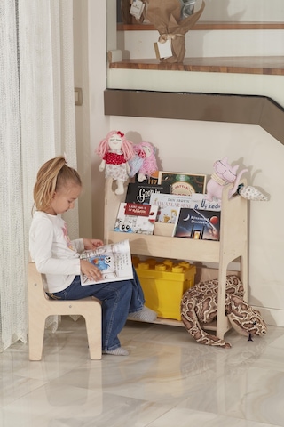 Montessori Büyük Boy Kitaplık Bej