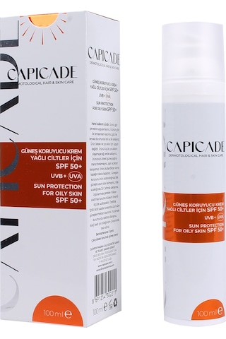 Capicade Akneli ve Yağlı Cilt Güneş Kremi SPF50+ 100 ML
