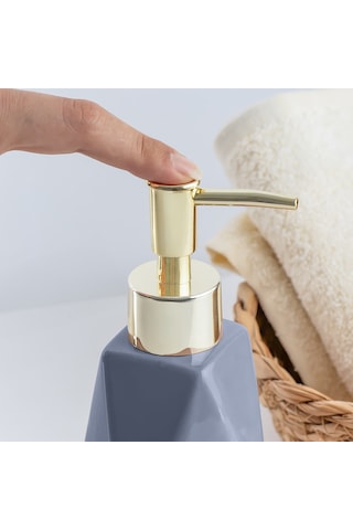 Porsima 3203 Seramik Sıvı Sabunluk Lavabo Sabunluğu 250 Cc Antras