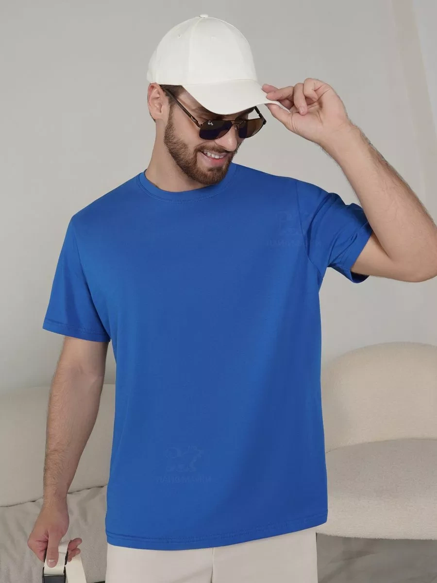 Lajkı-majkı Mavi Düz Tişört 172437848 Açık Mavi