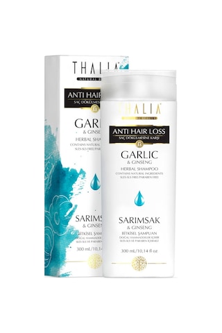 Thalia Sarımsak ve Ginseng Özlü Saç Dökülmesine Karşı Şampuan 300 ML Thalia Sarımsak ve Ginseng Özlü Saç Dökülmesine Karşı Şampuan 300 ML