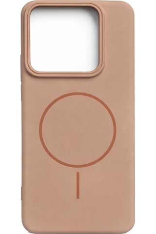 Mi 14 Pro Uyumlu Kamera Çıkıntılı Magsafe Wireless Şarj Özellikli Sert Sararmaz Silikon Kılıf Gold