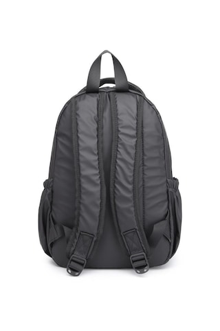 Smart Bags Gumi Kumaş Uniseks Orta Boy Sırt Çantası 8672 01 Siyah