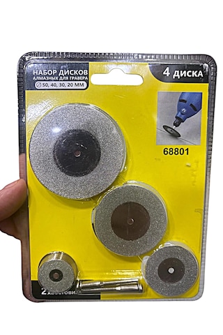 6 Parça Elmas Testere Ahşap Cam Plastik Gravür İçin Dremel Uç Seti