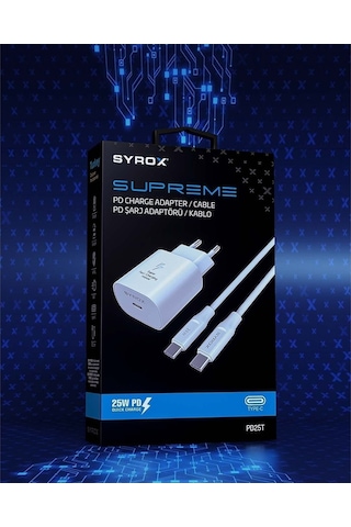 Lg G7+ Fit Uyumlu 25w Type-c Çıkışlı 25w Adaptör+type-c Kablolu İki Ucu