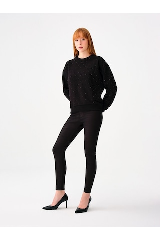 LOFT Loose Fit Kadın Sweatshirt Lf2037868 Q1.v1 Siyah
